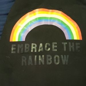 NEW Embrace The Rainbow Hooded Sweatshirt